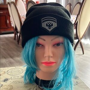 Black Beanie with Unique Emblem